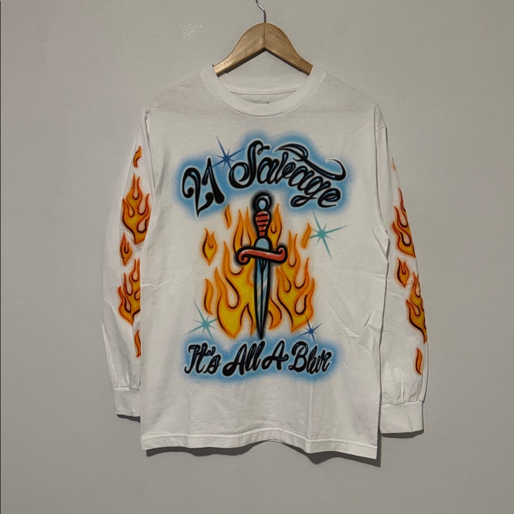 21 Savage x Drake Its All A Blur Long Sleeve Shirt / Medium / Tour Merch 2023